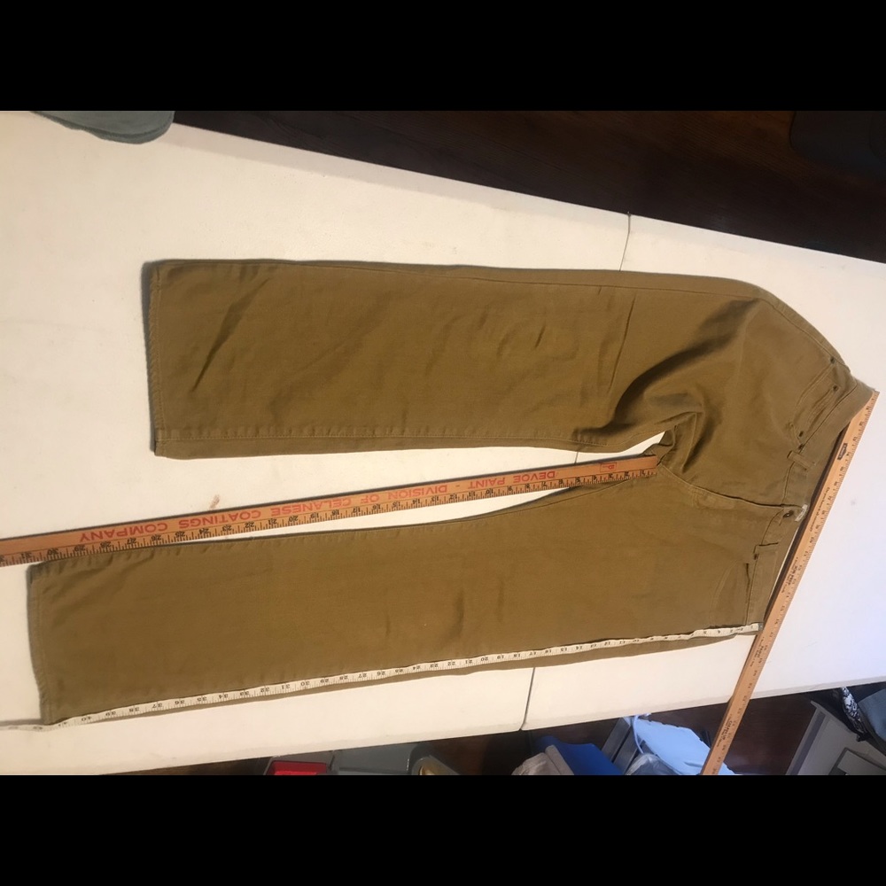 J Crew 34 x 32 golden slim fit jeans